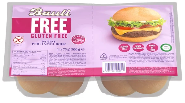 baulifreepaninihamburger4pezzida75g