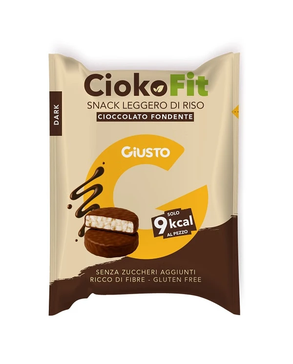 giusto senza glutine ciokofit cioccolato fondente 30 g